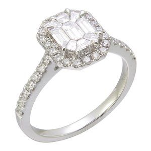 Ring in White Gold set with Diamonds